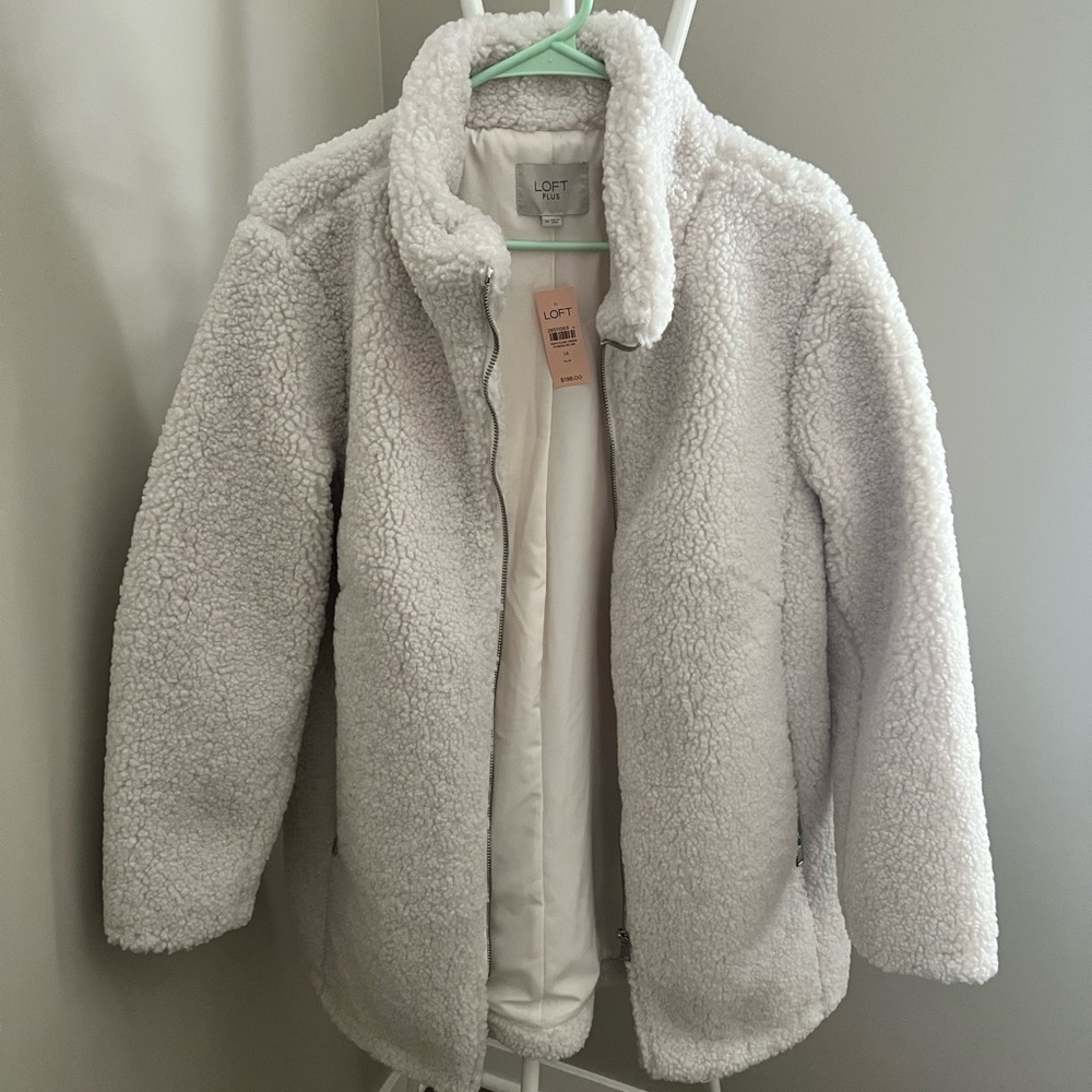 NEW! Sherpa parka in cream